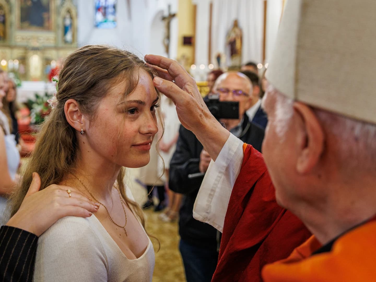 Biřmování – dotyk biskupa